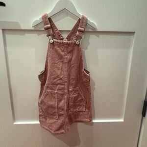 Kids Pink Corduroy Dress